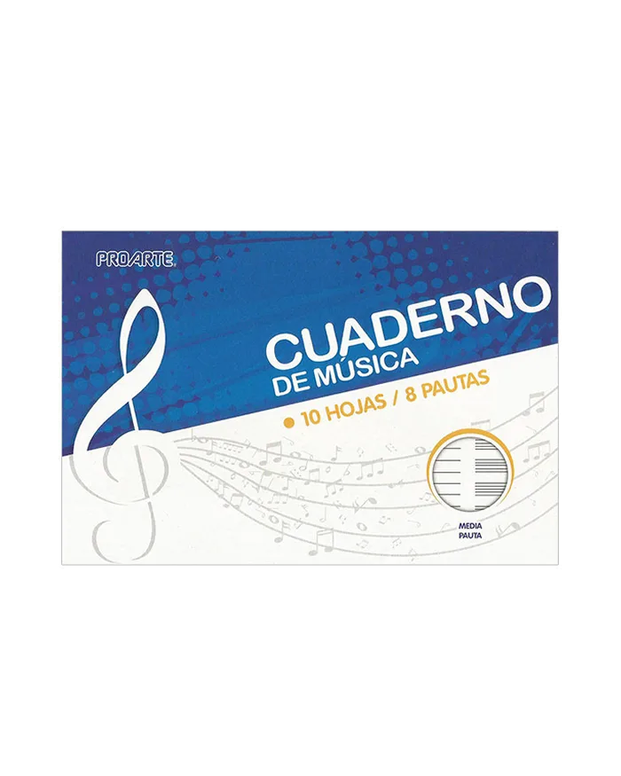 Cuaderno Música 1/2 Pauta