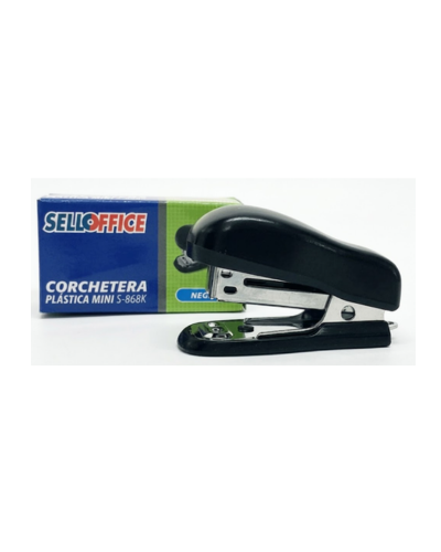 Corchetera Sello Mini 868-K Negra